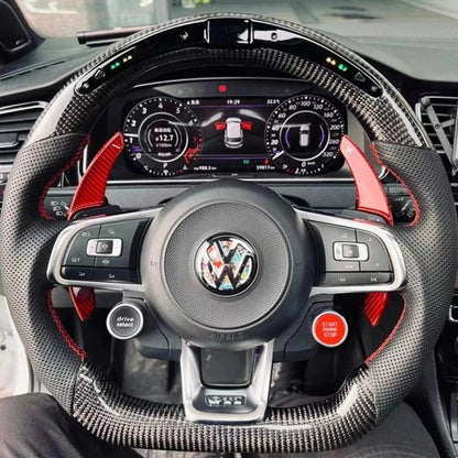 Palettes au Volant en Carbone pour Golf 7 GTI / GTD / GTI / R