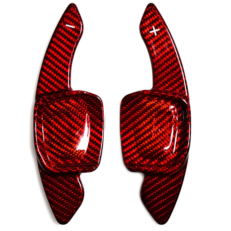 palettes pour volant de golf o8 en carbone rouge 