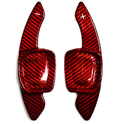 palettes pour volant de golf o8 en carbone rouge 
